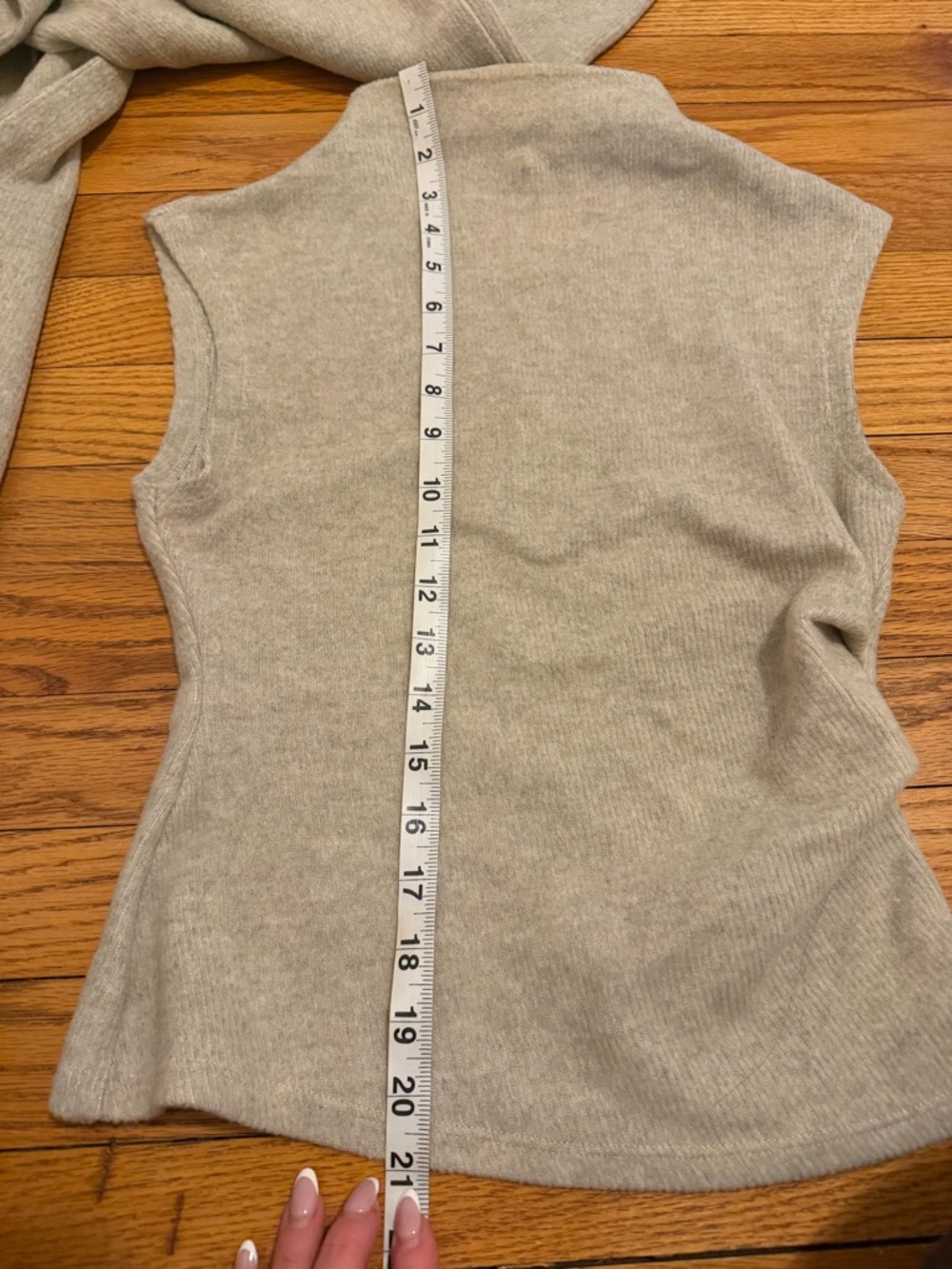Women’s Divided by H&M Wide-Leg Knit Pants M & tank XS beige - Picture 9 of 9